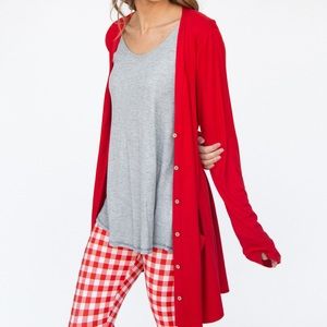 Lipstick red favorite cardi